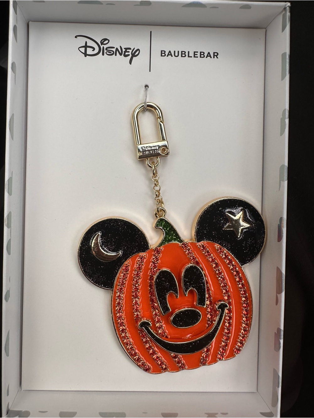 NWT Disney x BaubleBar Mickey Mouse Pumpkin Bag Charm!